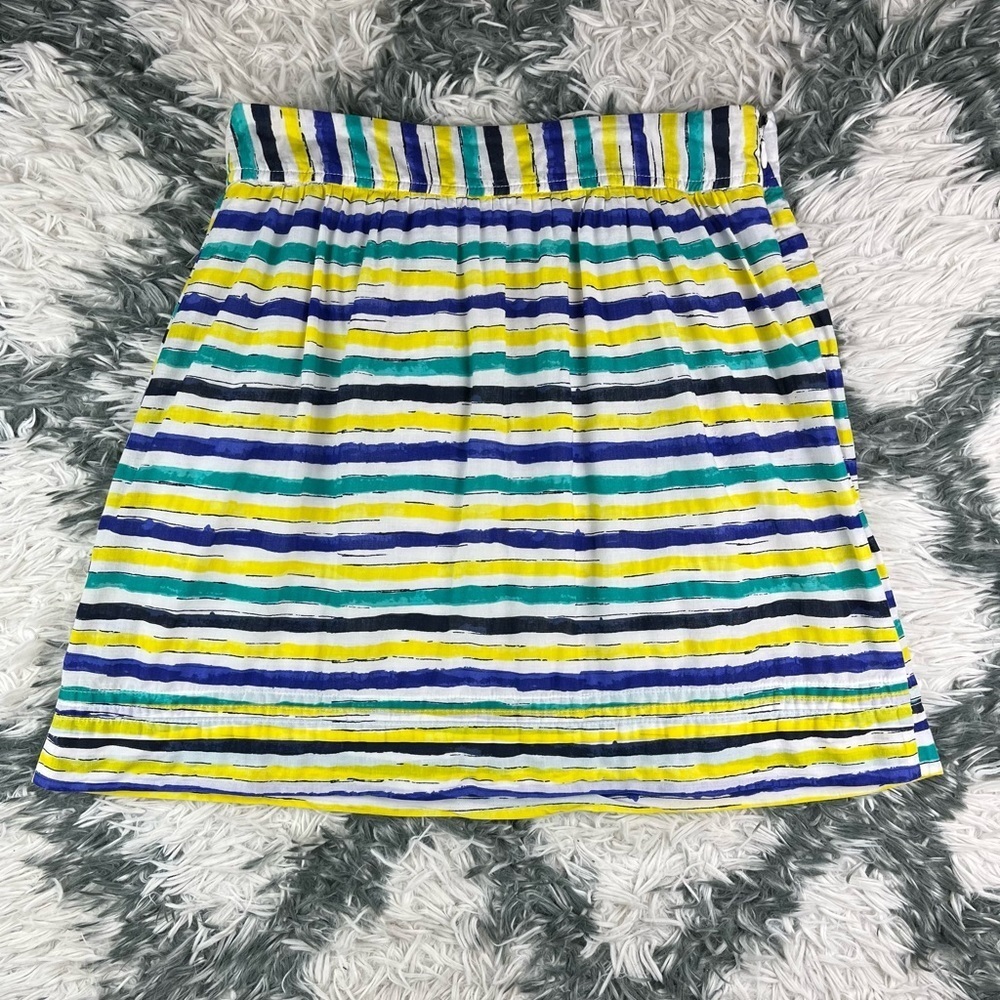 Ann Taylor Women's Striped A-line Skirt Multi-Color Size 0